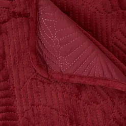 Dessus de lit Delia 260x240cm - rouge grenat