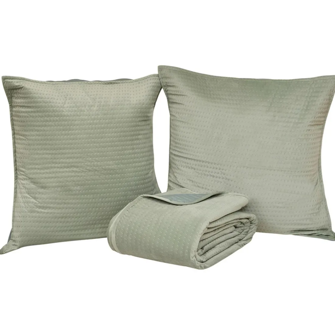 Dessus de lit Lilou 260x240cm - vert céladon