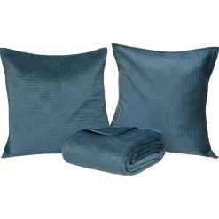 Dessus de lit Lilou 260x240cm - bleu egéen