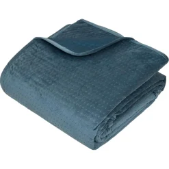 Dessus de lit Lilou 260x240cm - bleu egéen