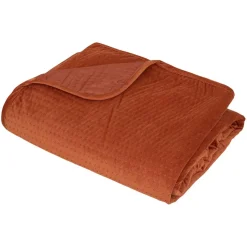 Dessus de lit Lilou 260x240cm - terracotta