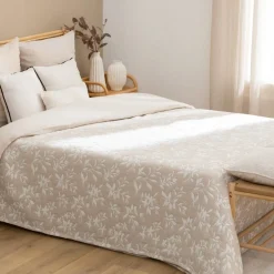 Dessus de lit Nuvia 260x240cm - beige lin
