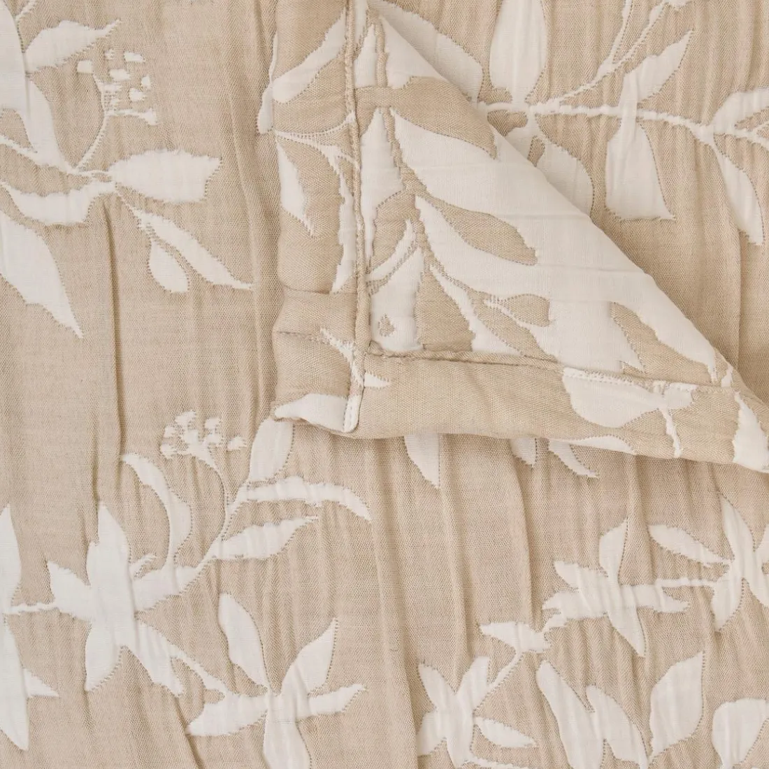 Dessus de lit Nuvia 260x240cm - beige lin