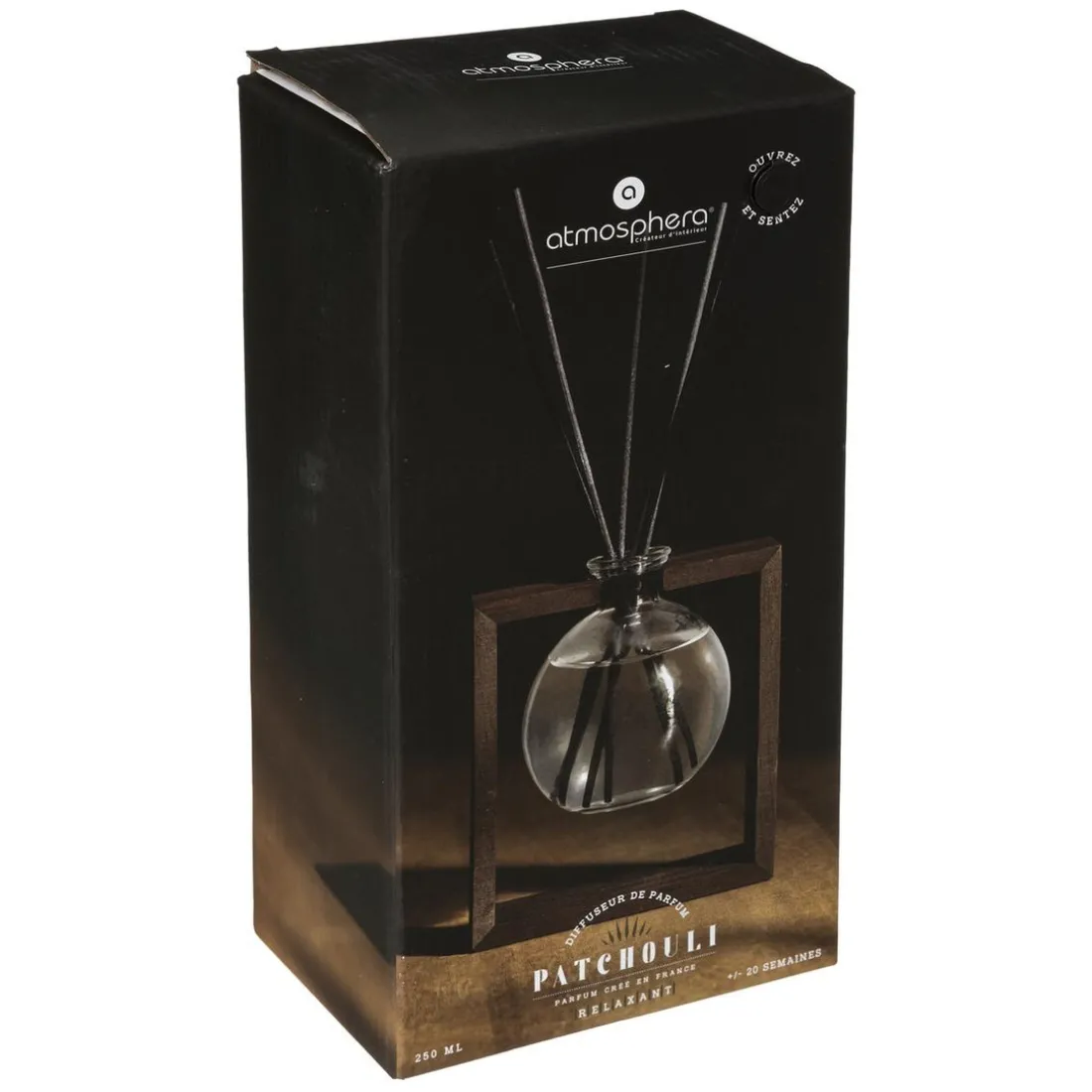 Diffuseur en Verre + Bois Patch Snow 250 mlvoir
