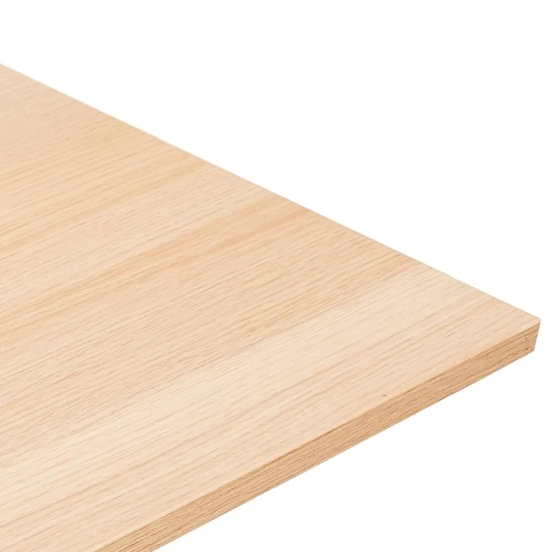 Double bureau bench ou table de réunion 'AMADEUS' en bois finition naturelle et métal blanc