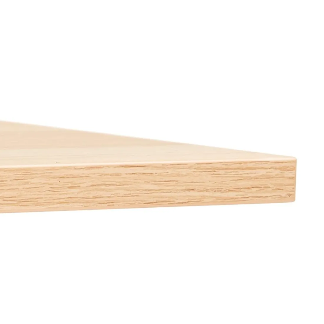 Double bureau bench ou table de réunion 'AMADEUS' en bois finition naturelle et métal blanc
