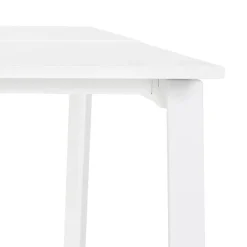 Double bureau bench ou table de réunion 'AMADEUS' en bois et métal blanc