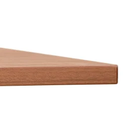 Double bureau bench ou table de réunion 'AMADEUS' en bois finition Noyer et métal noir