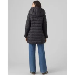 Doudoune à capuche - Noir en nylon
