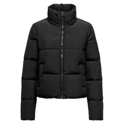 Doudoune Col haut Manches longues Court noir