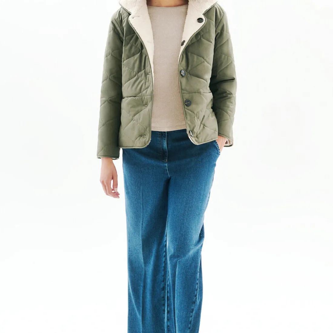 Doudoune femme verte