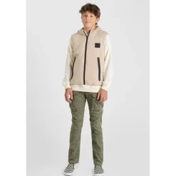 Doudoune garçon sans manches à capuche IRONBO beige Ira en nylon