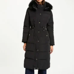 Doudoune longue femme Morgan noir
