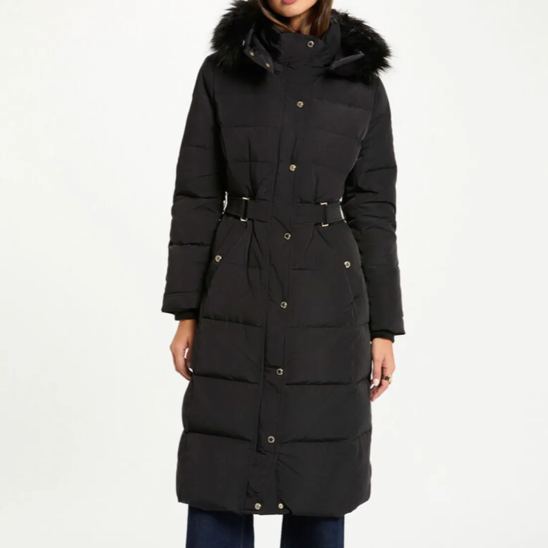 Doudoune longue femme Morgan noir
