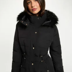 Doudoune longue femme Morgan noir