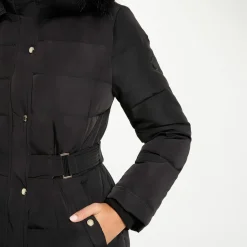 Doudoune longue femme Morgan noir