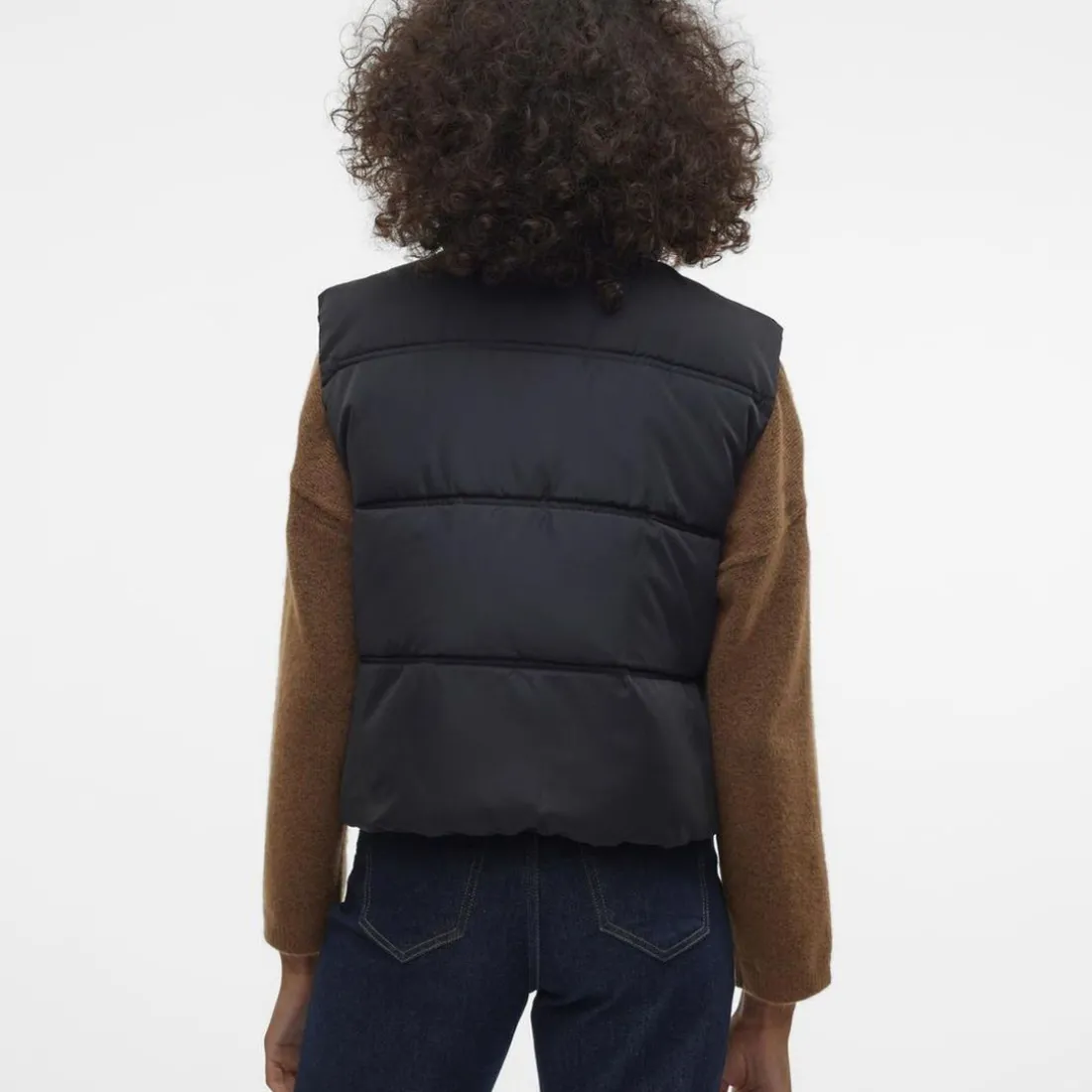 Doudoune sans manches en polyester noir Klea Ione