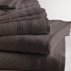 Drap de bain coton 600 gm² Taupe 70x140 TERTIO®
