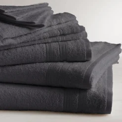 Drap de bain coton 600 gm² Anthracite 70x140 TERTIO®