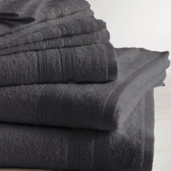 Drap de bain coton 600 gm² Anthracite 70x140 TERTIO®