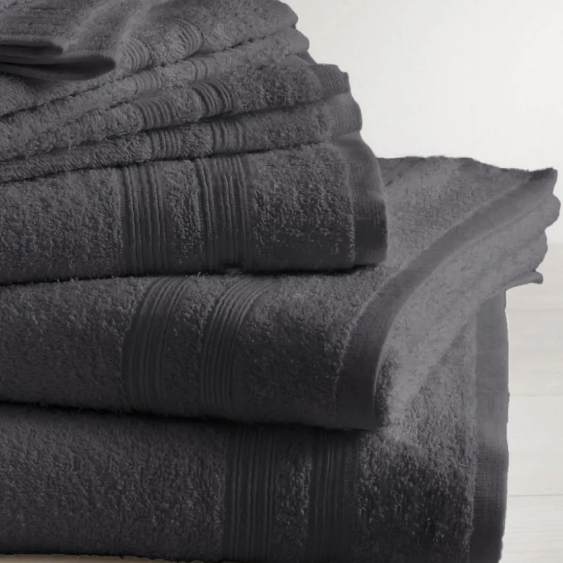Drap de bain coton 600 gm² Anthracite 70x140 TERTIO®
