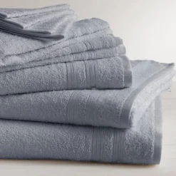Drap de bain coton 600 gm² Bleu Orage 70x140 TERTIO®