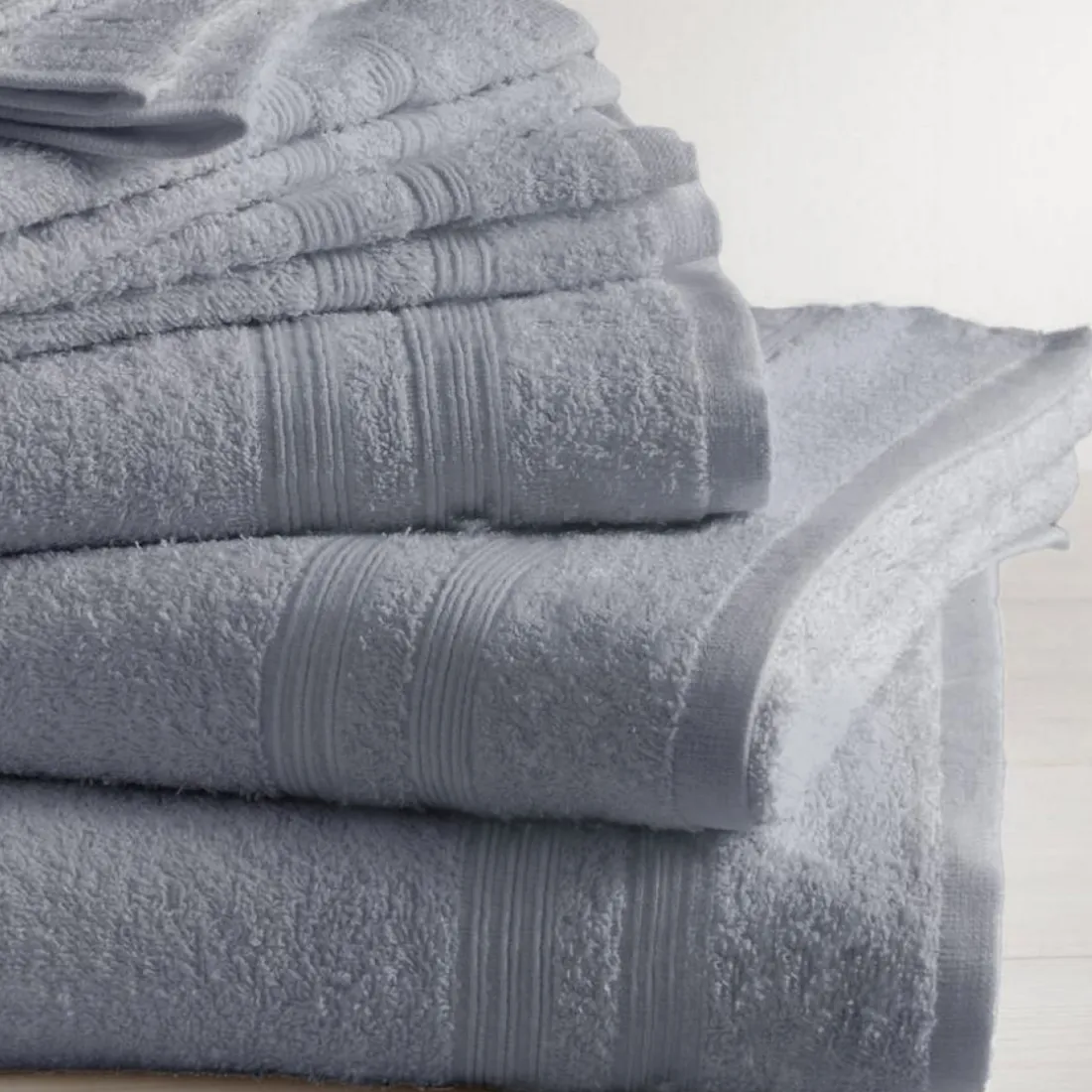 Drap de bain coton 600 gm² Bleu Orage 70x140 TERTIO®