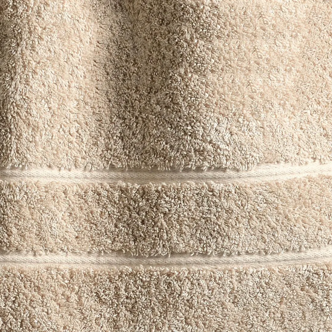 Drap de bain coton d'egypte LAUREAT PRESTIGE 100x150 cm-beige sable 600g/m²