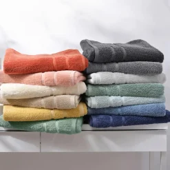 Drap de bain COTON EGYPTE gris granit