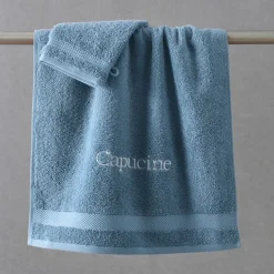 Drap de bain en coton ATLANTIQUE - Bleu nuage