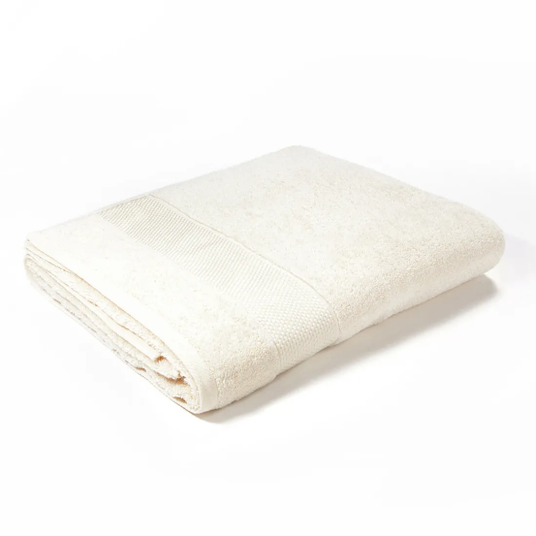 Drap de bain en coton RANGER 620 g/m² - Taille 100 x 150 cm - Ivore