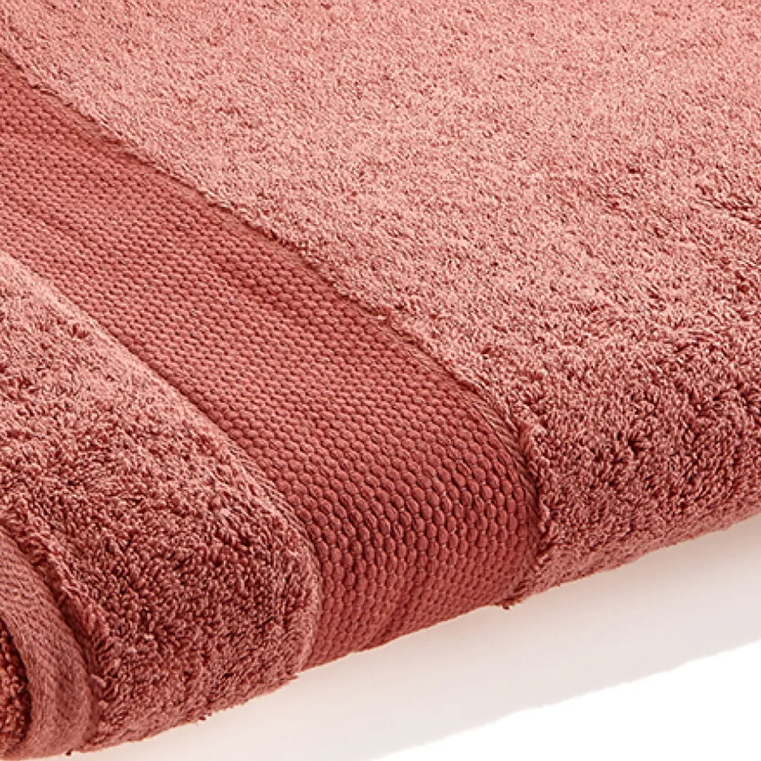 Drap de bain en coton RANGER 620 g/m² - Taille 70 x 140 cm - Marsala