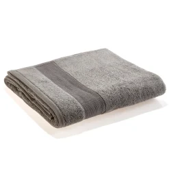 Drap de bain en coton RANGER 620 g/m² - Gris