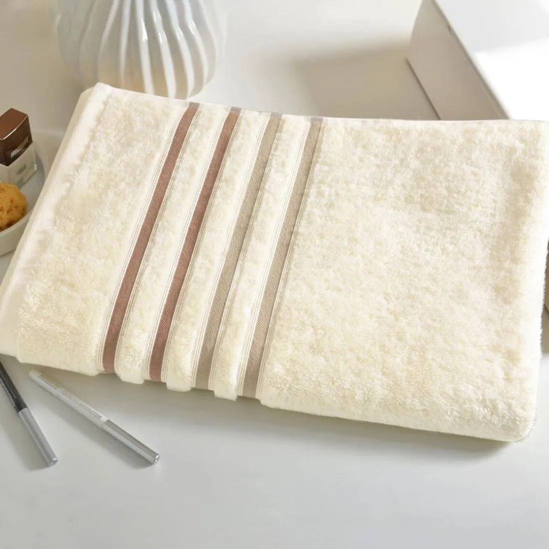 Drap de bain extrasoft 560g/m2 - écru