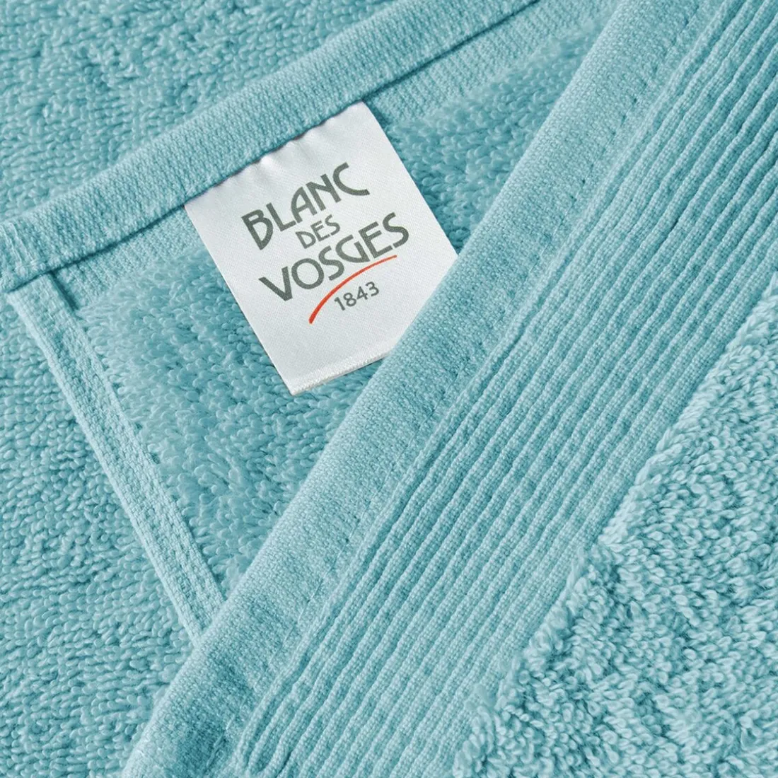Drap de bain uni en micro-coton 600 gr/m² - Céladon