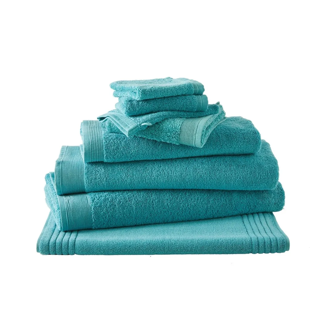 Drap de bain uni en micro-coton 600 gr/m² - Céladon