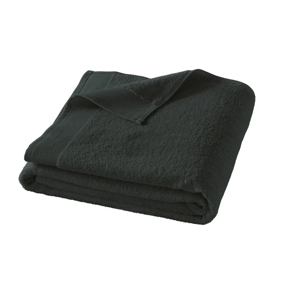 Drap de bain uni en micro-coton 600 gr/m² - Gris anthracite