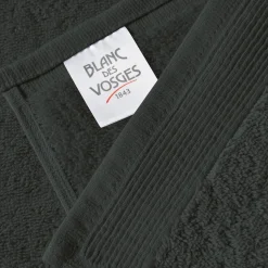 Drap de bain uni en micro-coton 600 gr/m² - Gris anthracite