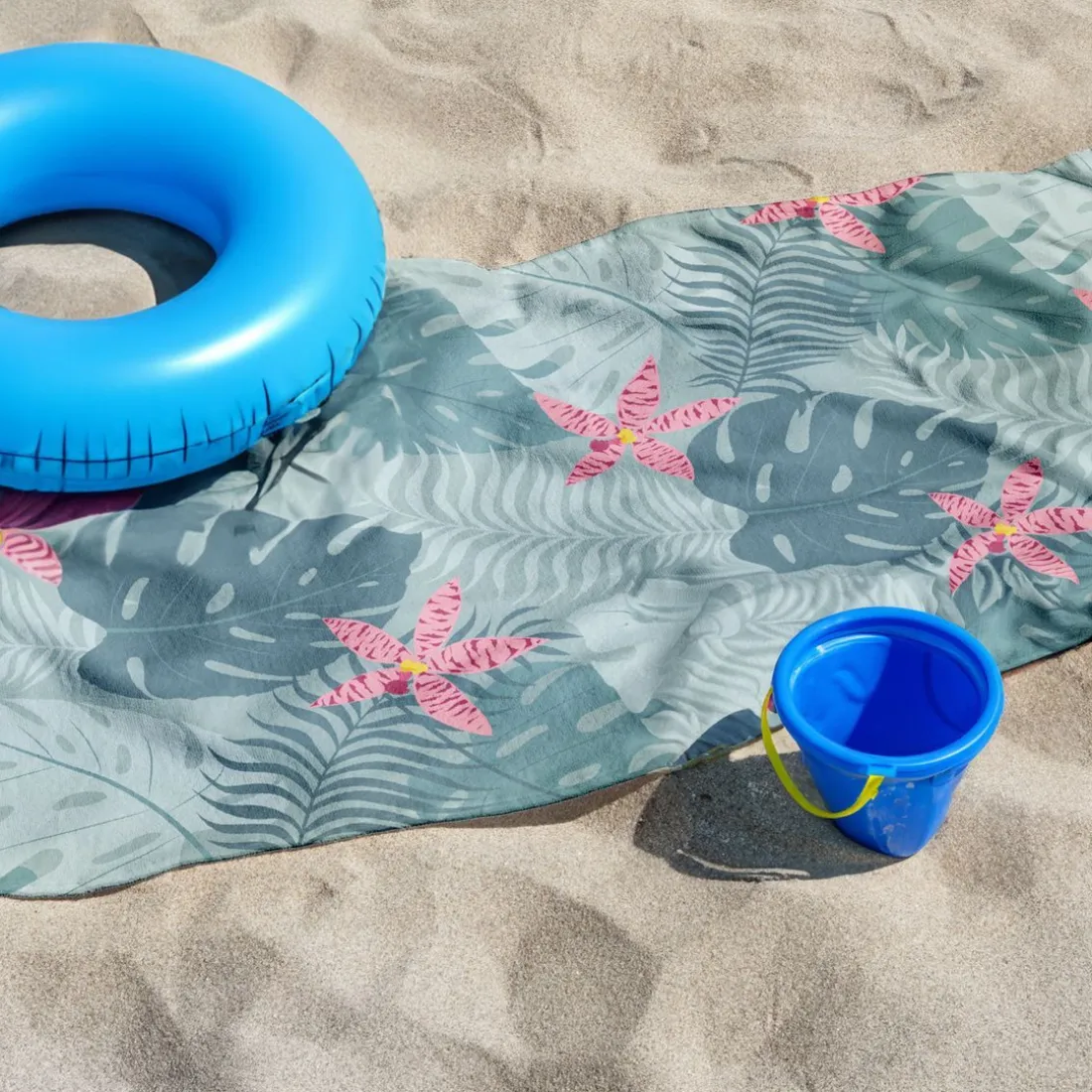Drap de Plage 90 x 170 ALL OVER Celadon