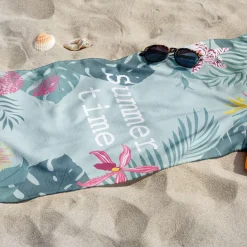 Drap de Plage 90 x 170 IMPRIME PLACE Céladon