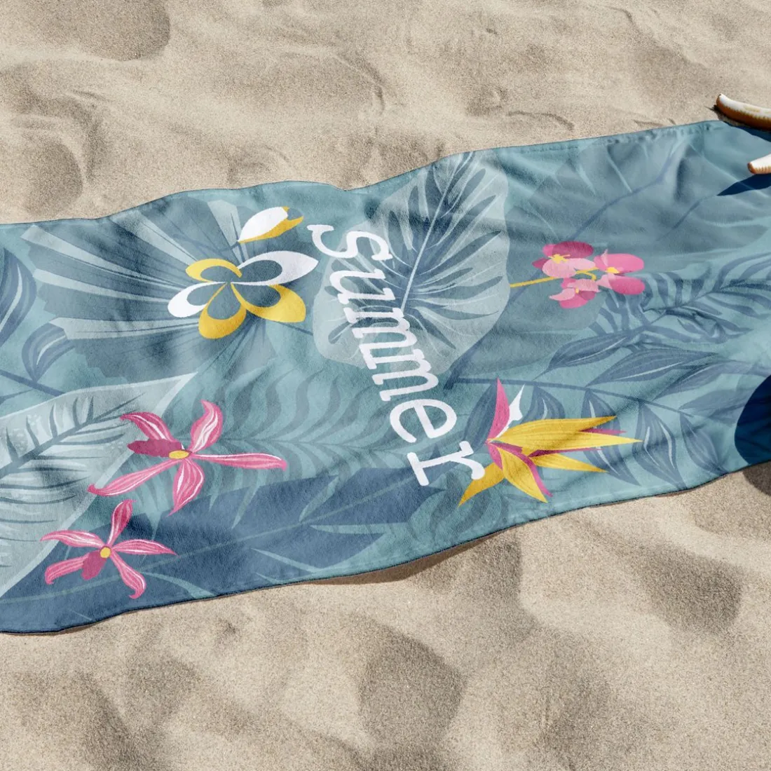 Drap de Plage 90 x 170 IMPRIME PLACE Paon