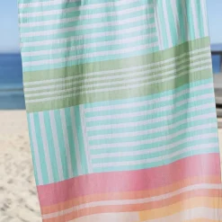 Drap de plage en coton éponge SUNSHINE Multicolore