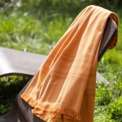Drap hammam Cancun Citrouille 90 x 180
