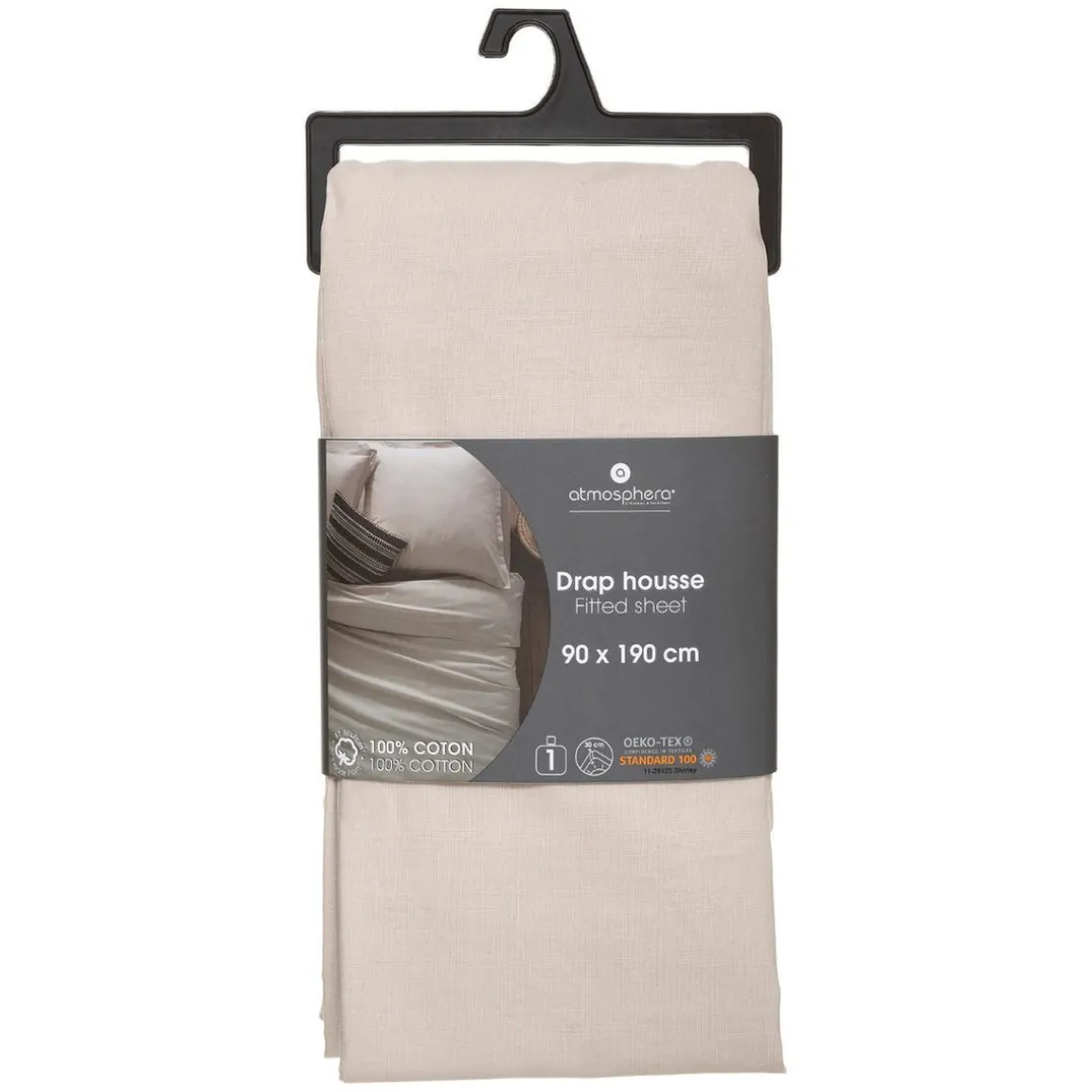 Drap Housse B 30 1 Pièces Lin 90 x 190