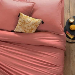 Drap Housse B30 160x200cm 2 places rose blush