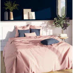 Drap housse grand bonnet polycoton TERTIO® - Rose blush