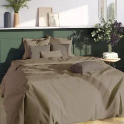 Drap housse sommier articulé coton TERTIO® -Taupe