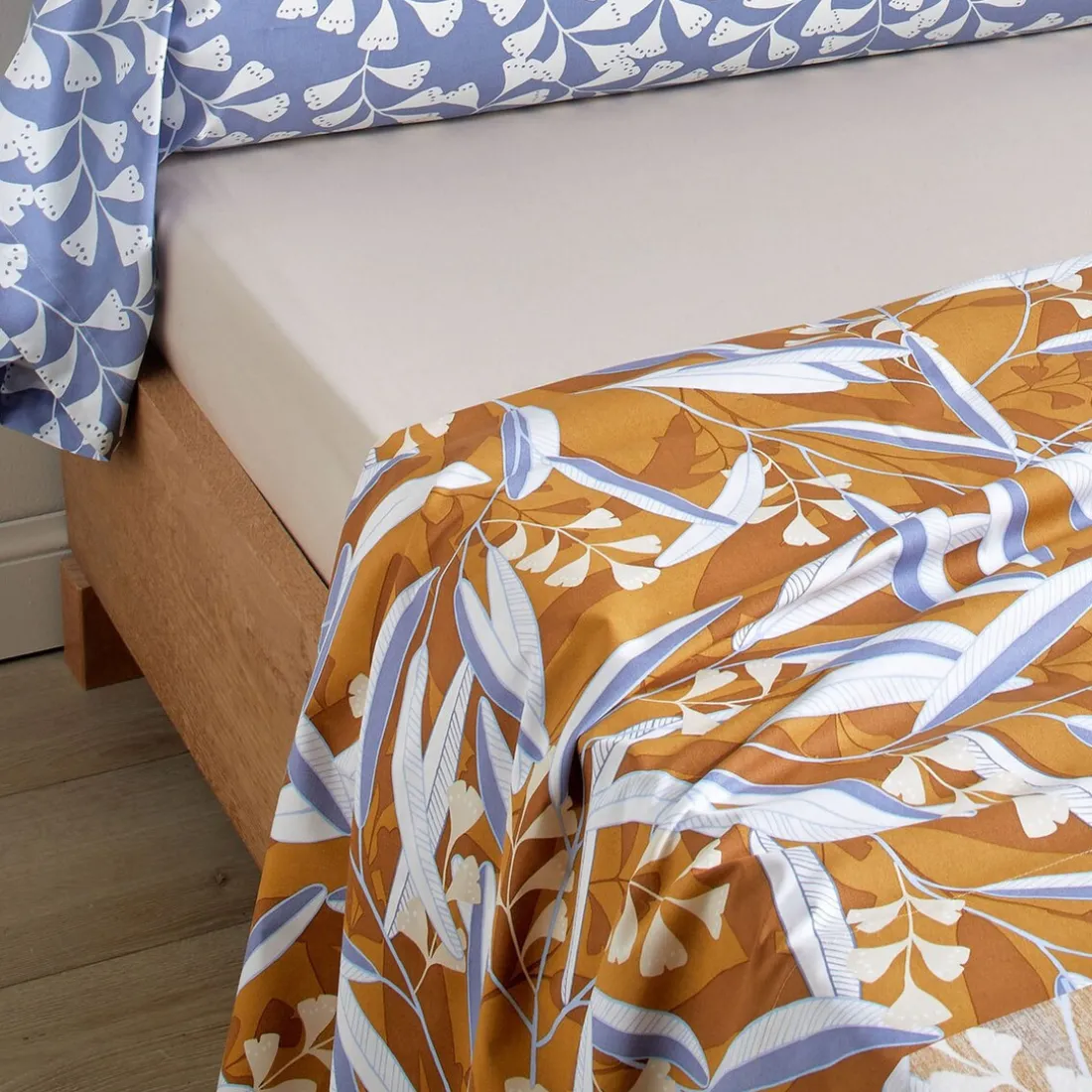 Drap plat BOTANICO Jaune Ocre