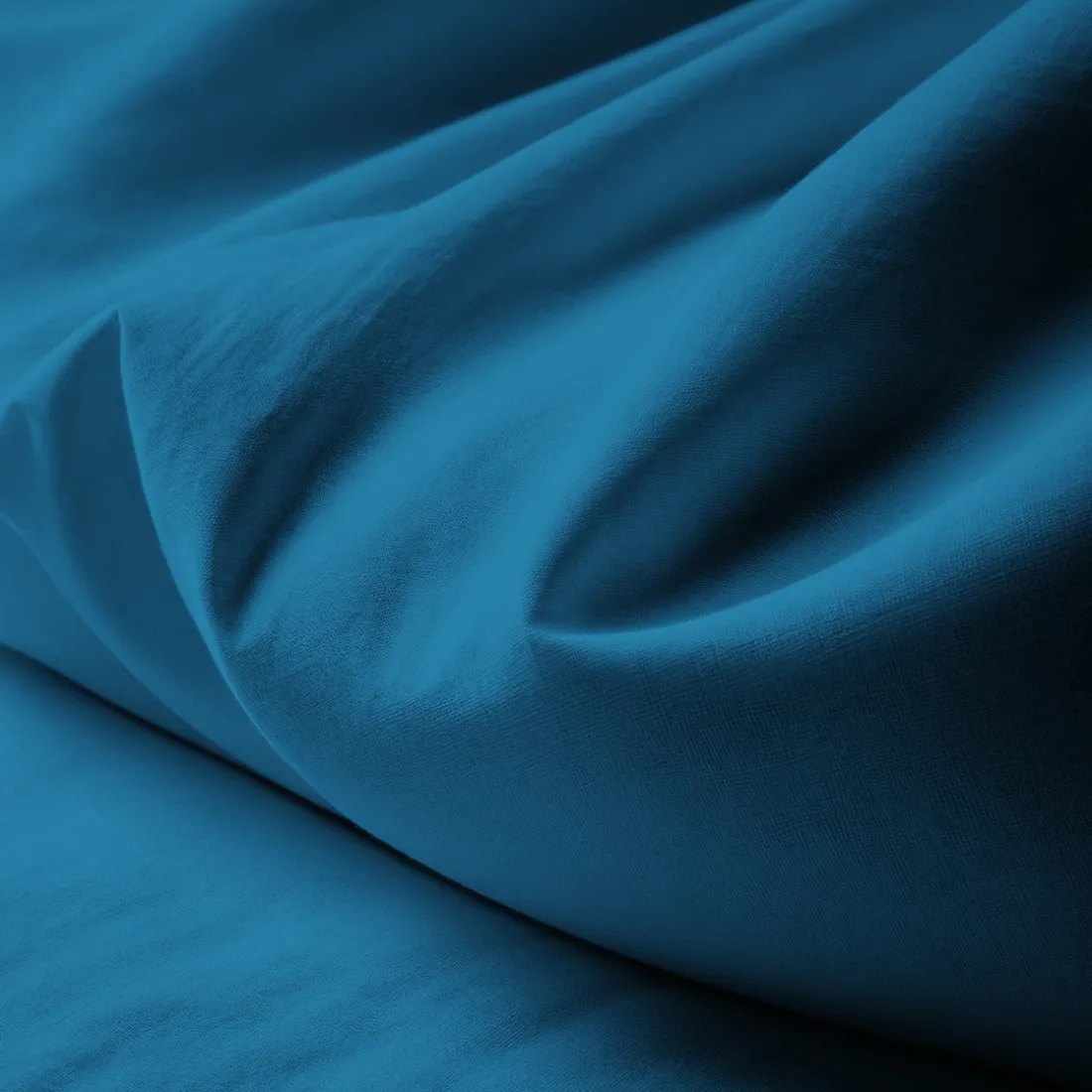 Drap plat coton TERTIO® - Bleu Canard