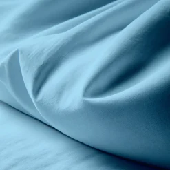 Drap plat coton TERTIO® - Bleu Lagon